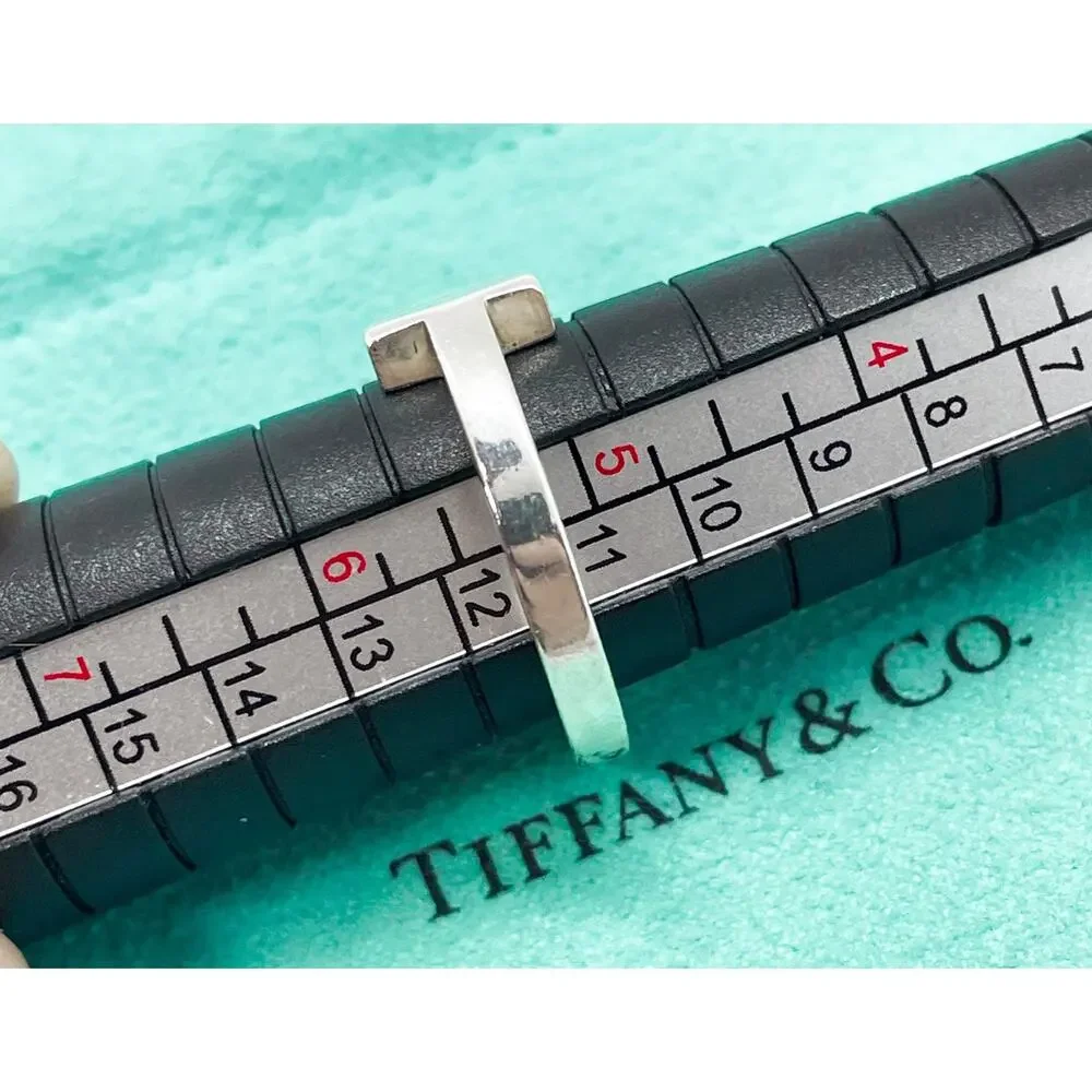 Tiffany & Co. T Square Sterling Silver Ring Size 5.25